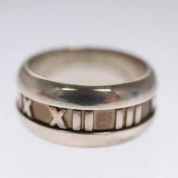 TIFFANY&Co. Atlas Ring Ag925 Silver Auth 114801 - Picture 4 of 10